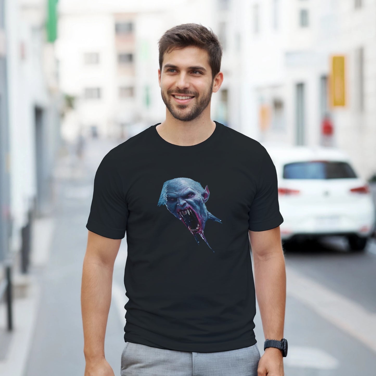 Cute Lil' Vampire on a Heavyweight T-shirt