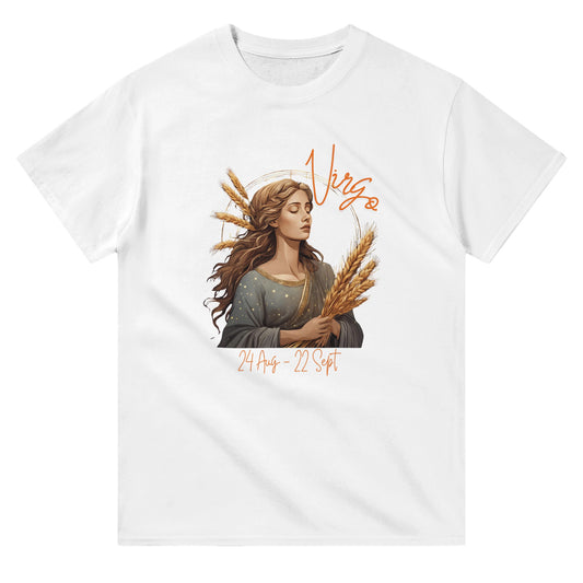 heavyweight crewneck t-shirt Astrology virgo harvester personalized
