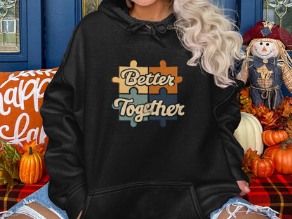 Better Together Puzzle Design Hoodie