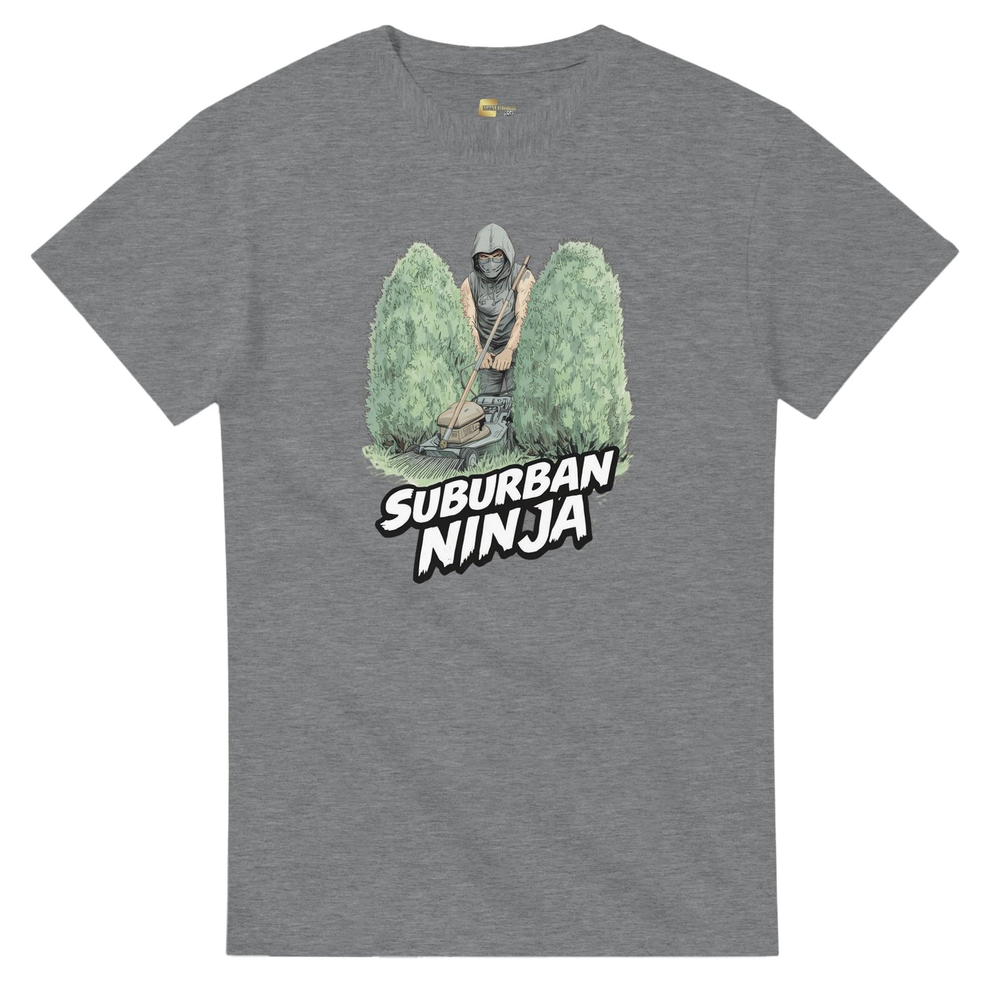 Suburban Ninja graphic design on a Heavyweight T-shirt
