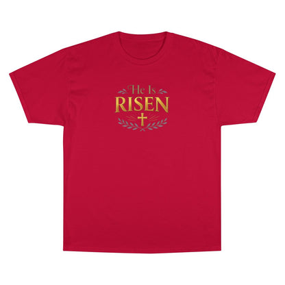 He Is Risen Christian Cross Red Laurel product type