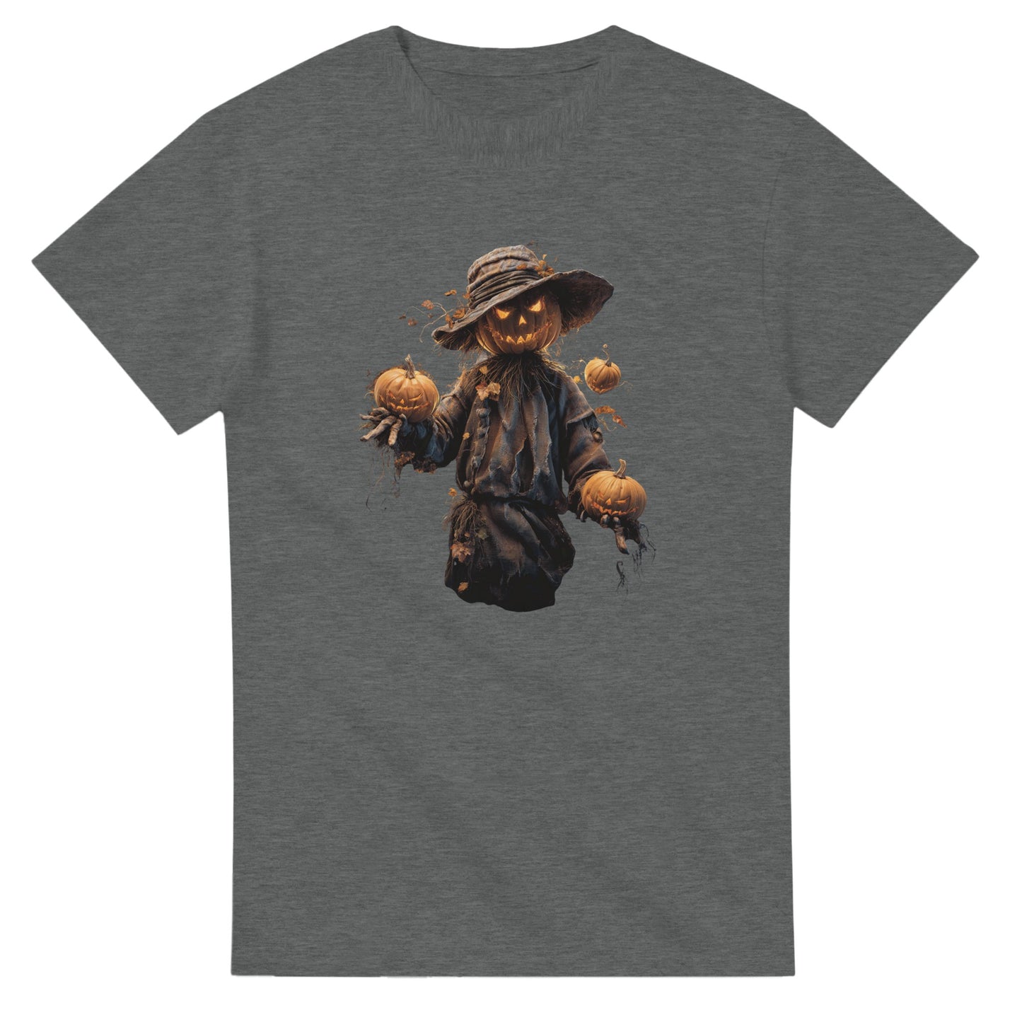 Spooky Jack-o'-Lantern on a Heavyweight T-shirt