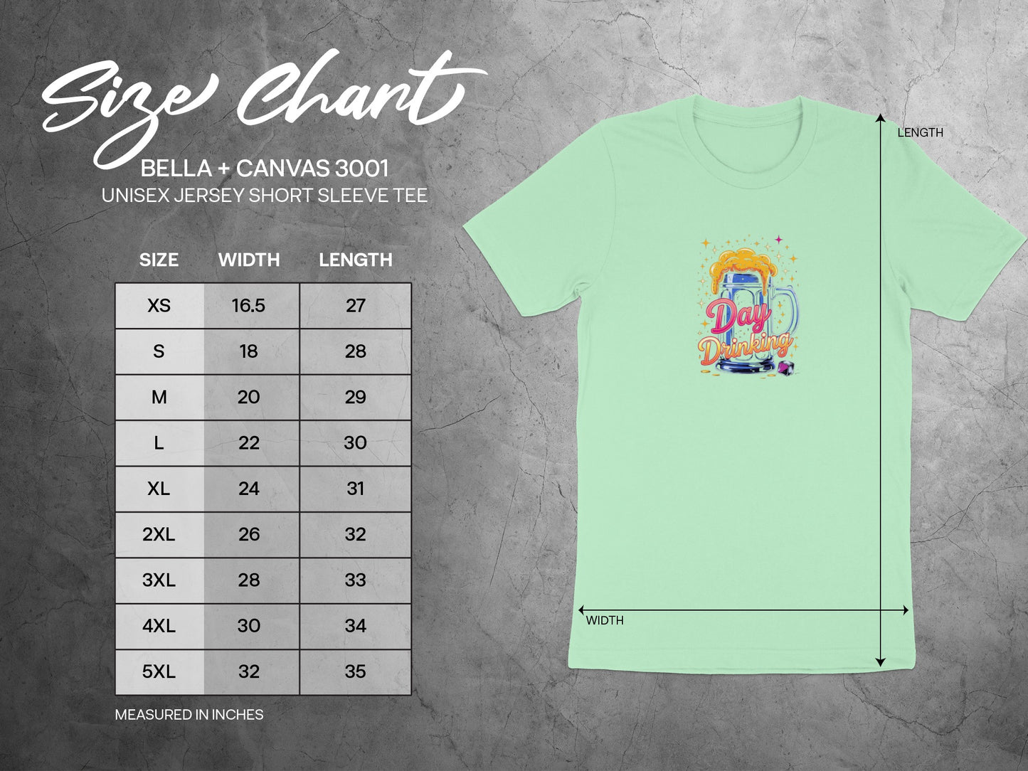 Day Drinking Design Bella Canvas 3001 Unisex Tee