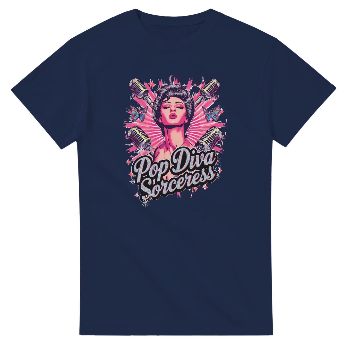 Pop Diva Sorceress graphic design on a Heavyweight T-shirt