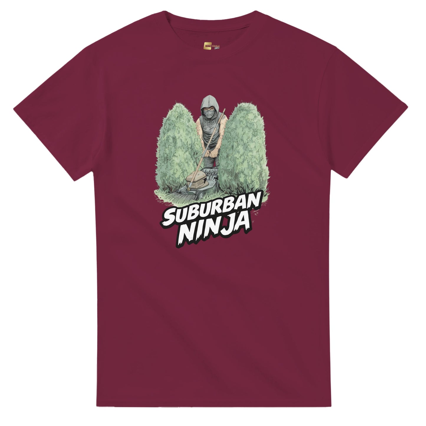 Suburban Ninja graphic design on a Heavyweight T-shirt