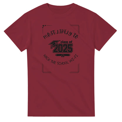 Most Likely To' high school design on a Heavyweight T-shirt 