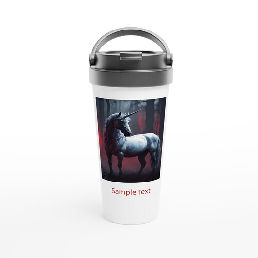 15oz stainless steel travel mug majestic unicorn personalized