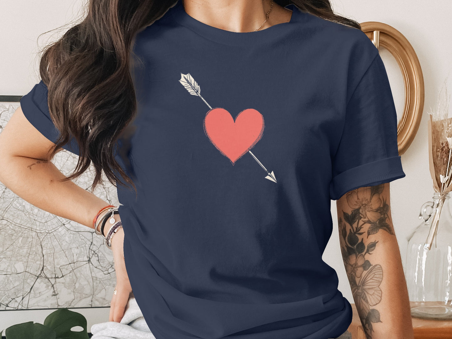 Cupid's Arrow design on a Premium Tee
