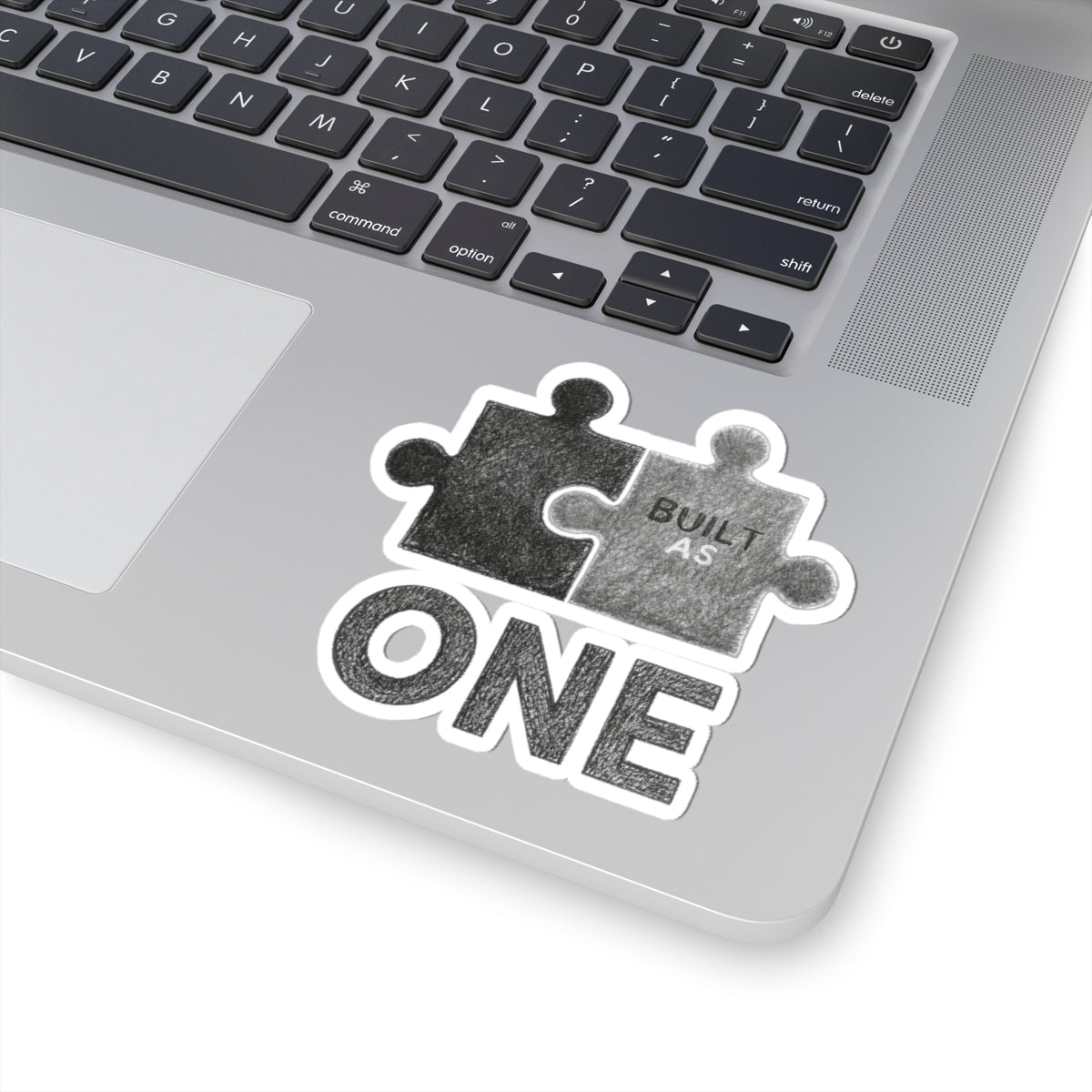 Built As One Puzzle Sticker for Creative Expression