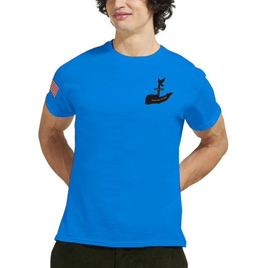 Charlie Kirk 'Memorial' on a Heavyweight Crewneck T-Shirt