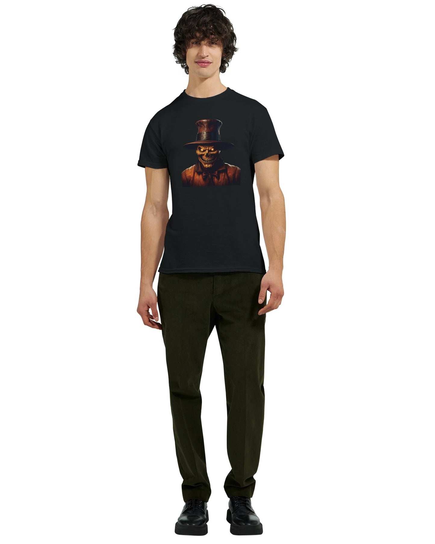 Ghoulish Grin on a Heavyweight T-shirt