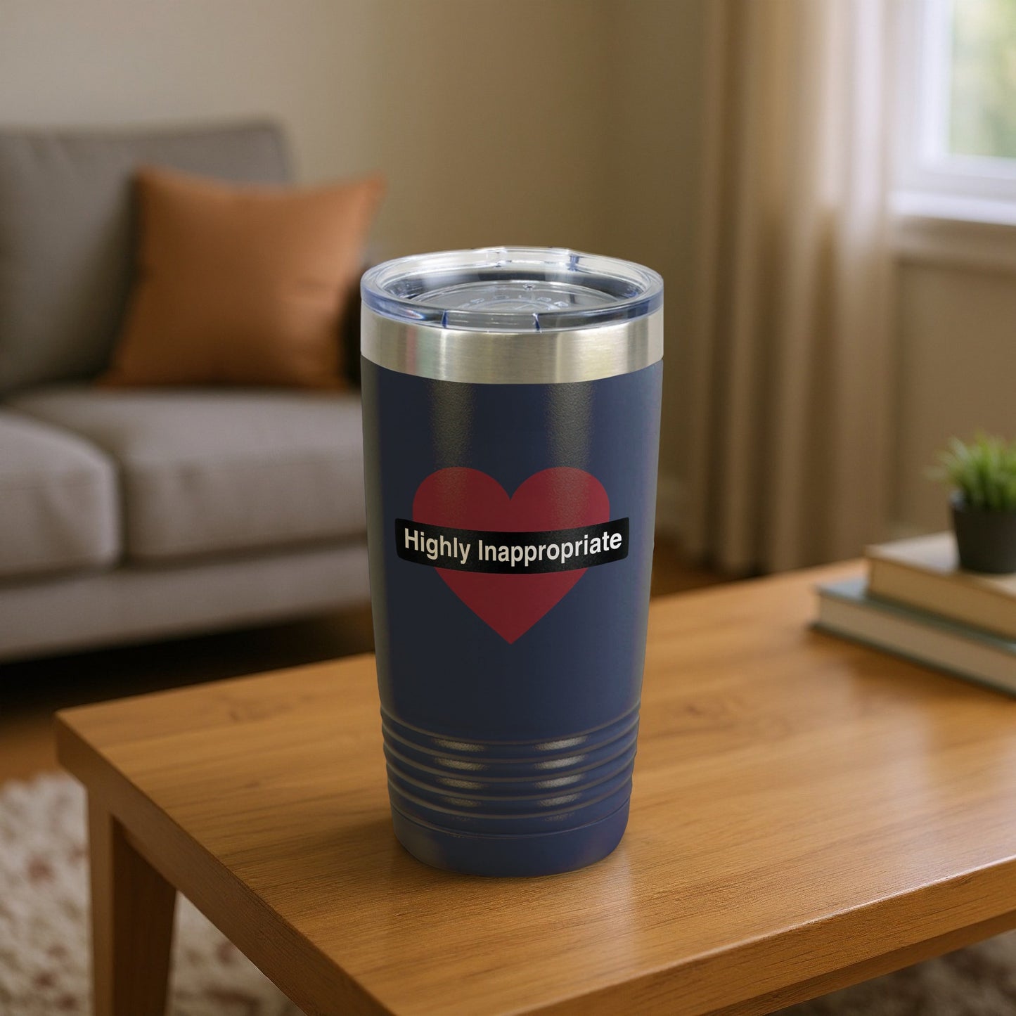 Highly Inappropriate Heart Travel Mug Tumbler