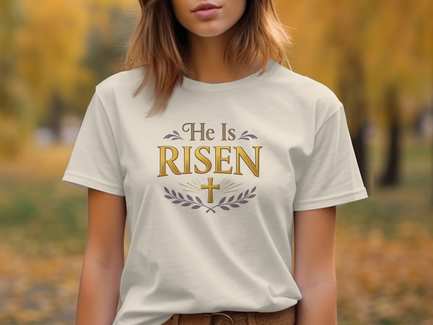 He Is Risen Cross Design Christian Easter T-shirt product type