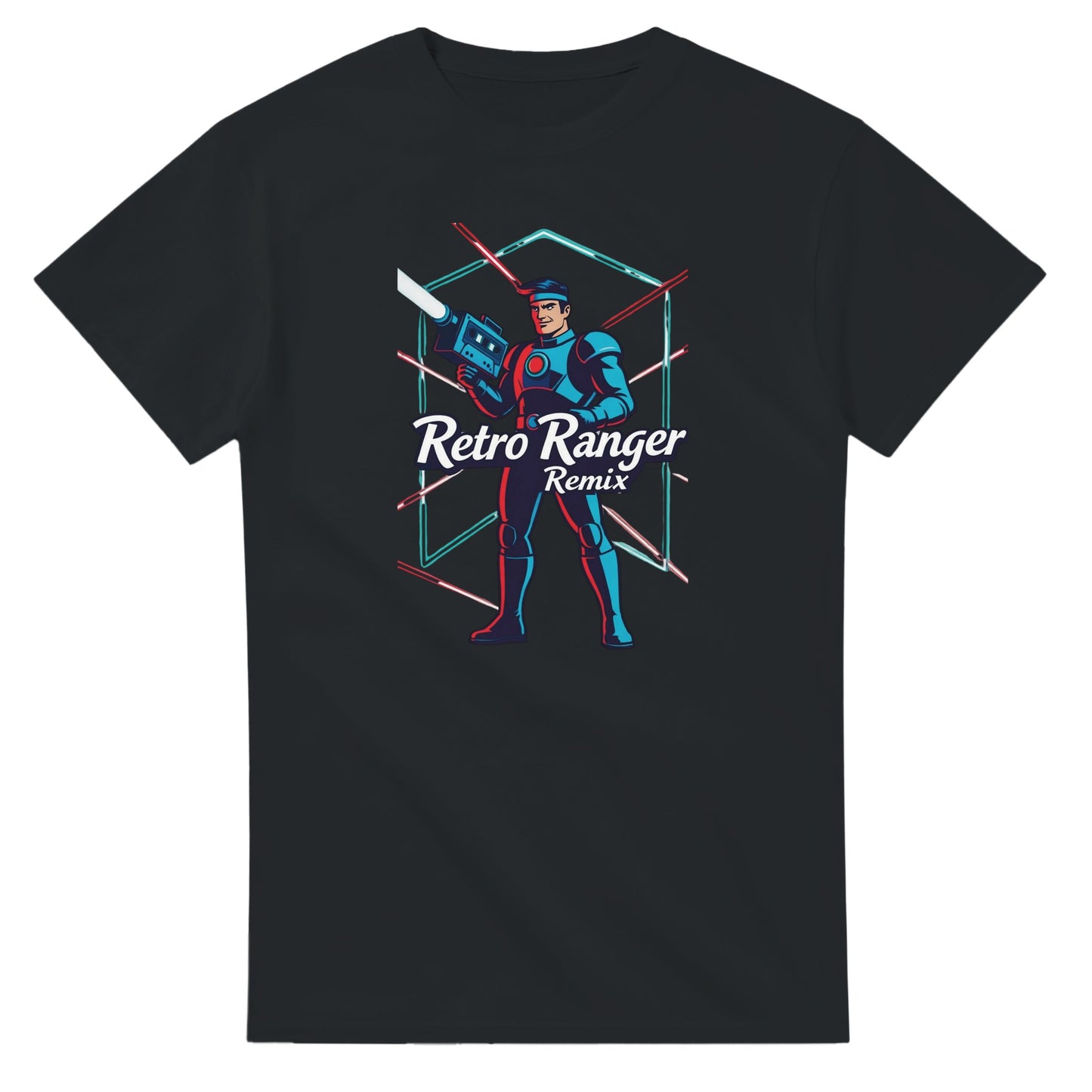 Retro Ranger Remix graphic design on a Heavyweight T-shirt