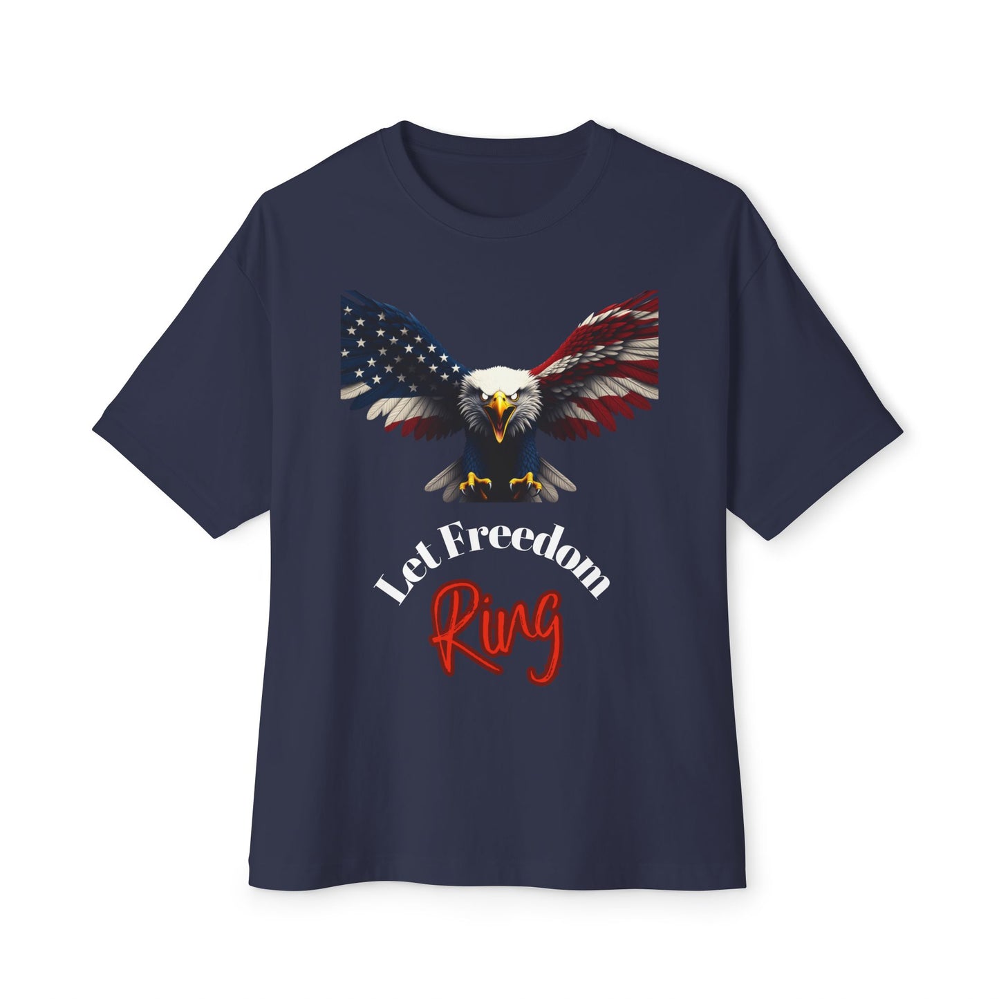Let Freedom Ring Patriotic Eagle on a Premium Tee