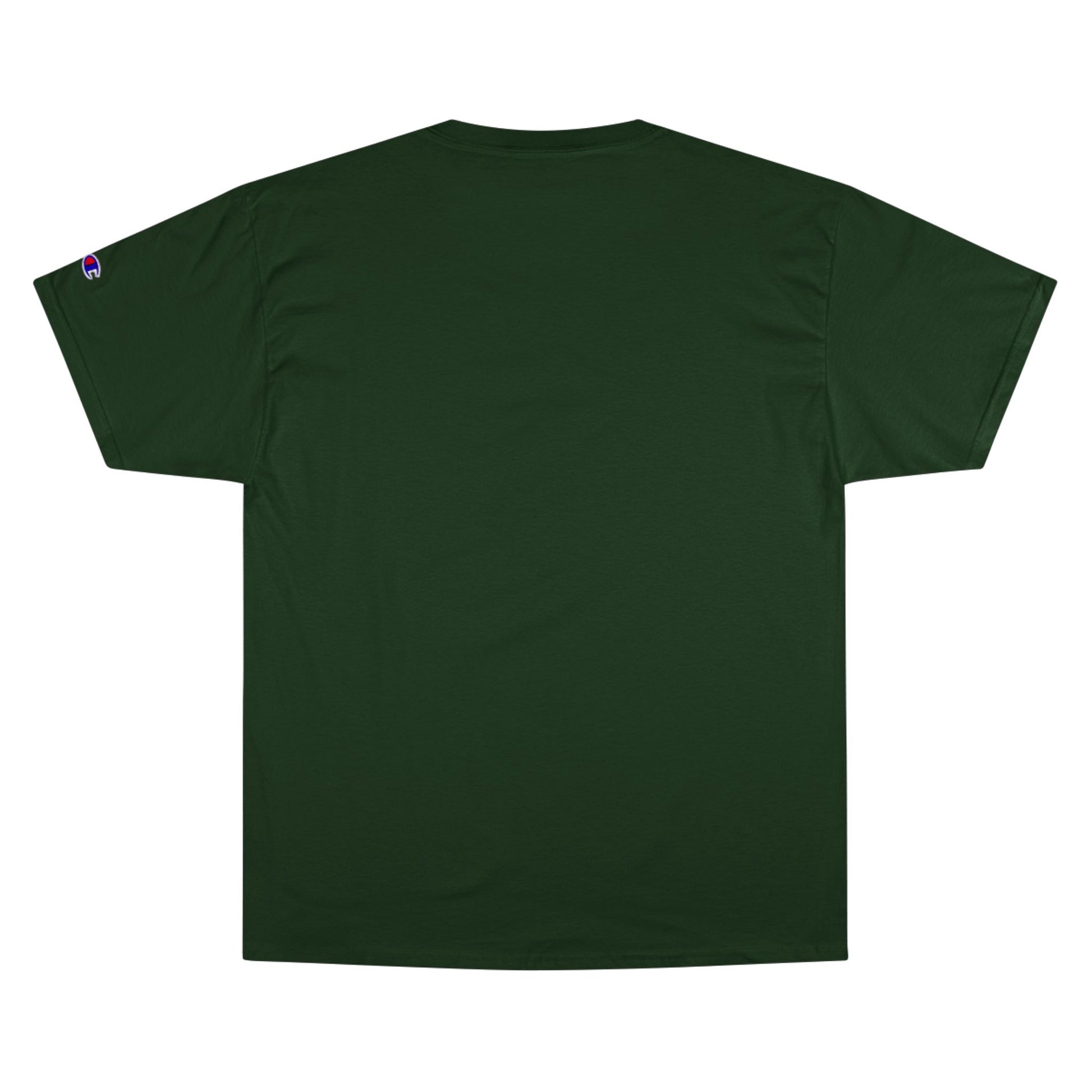 American Made text below an eagle head on a Champion Tee