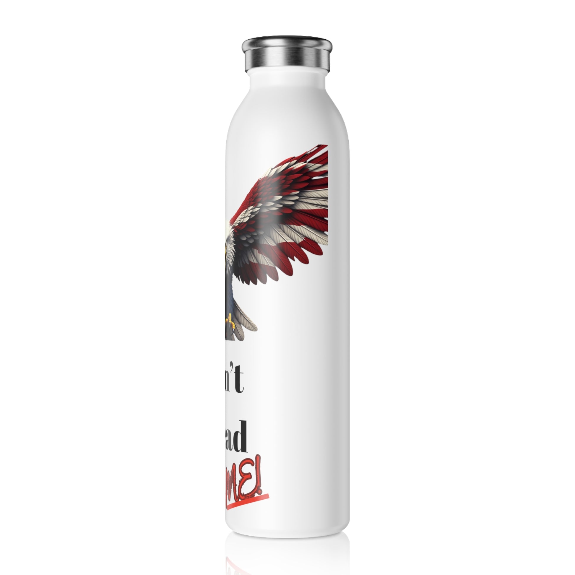 Don't Tread On Me Patriotic Eagle on a 20oz Stainless Steel Water Bottle