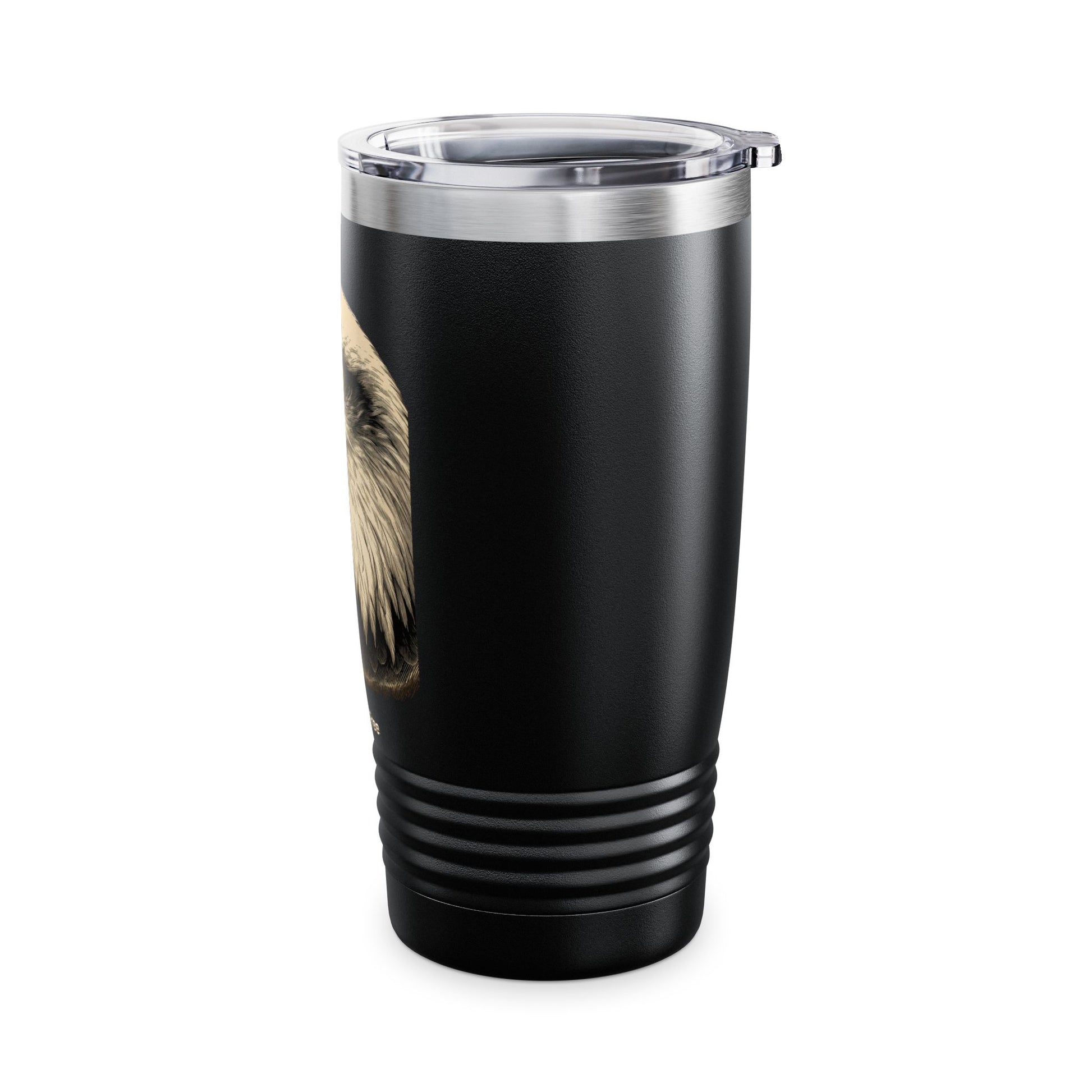 Land of the Free muted text at the bottom of a 20oz Insulated Tumbler