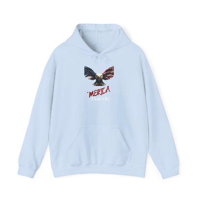 Merica. That's It Patriotic Eagle on a Pullover Hoodie