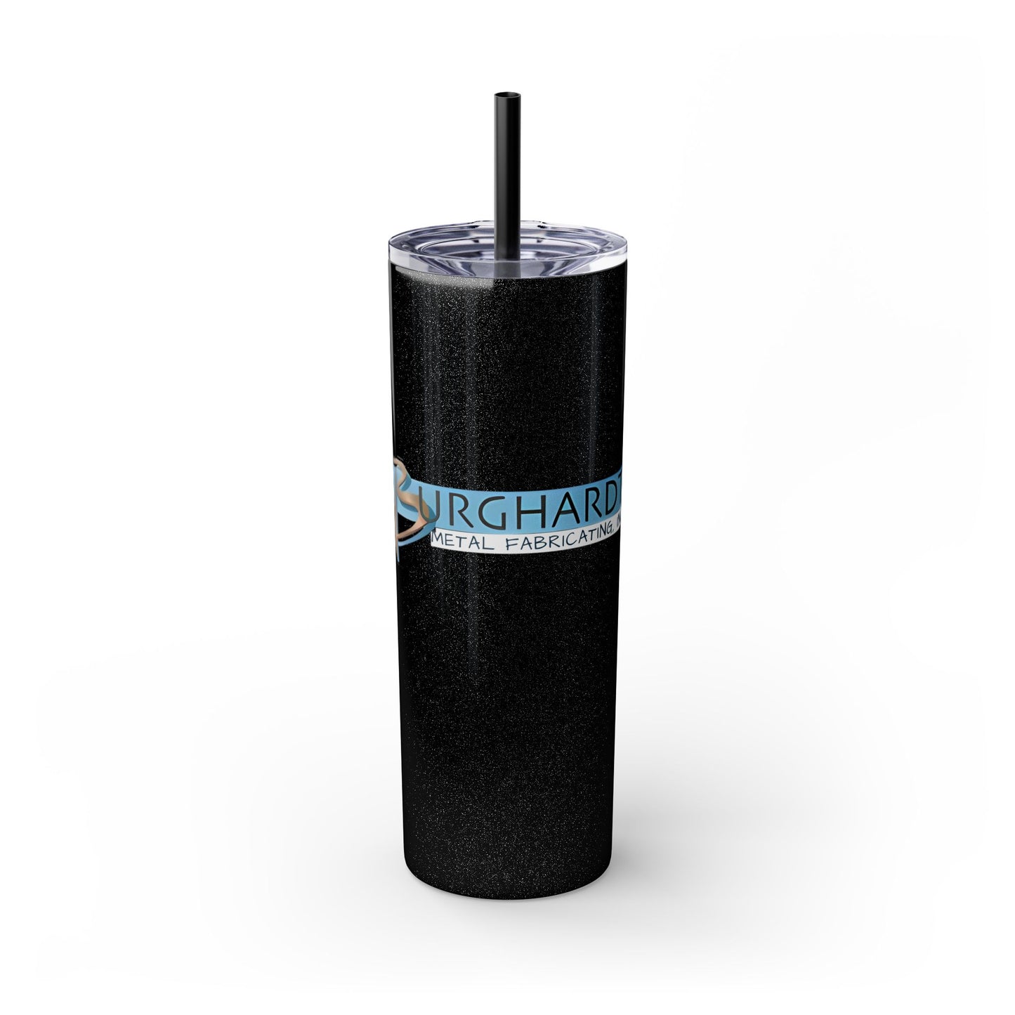 Burghardt Metal Fabricating, Inc., logo on a 20oz Skinny Tumbler