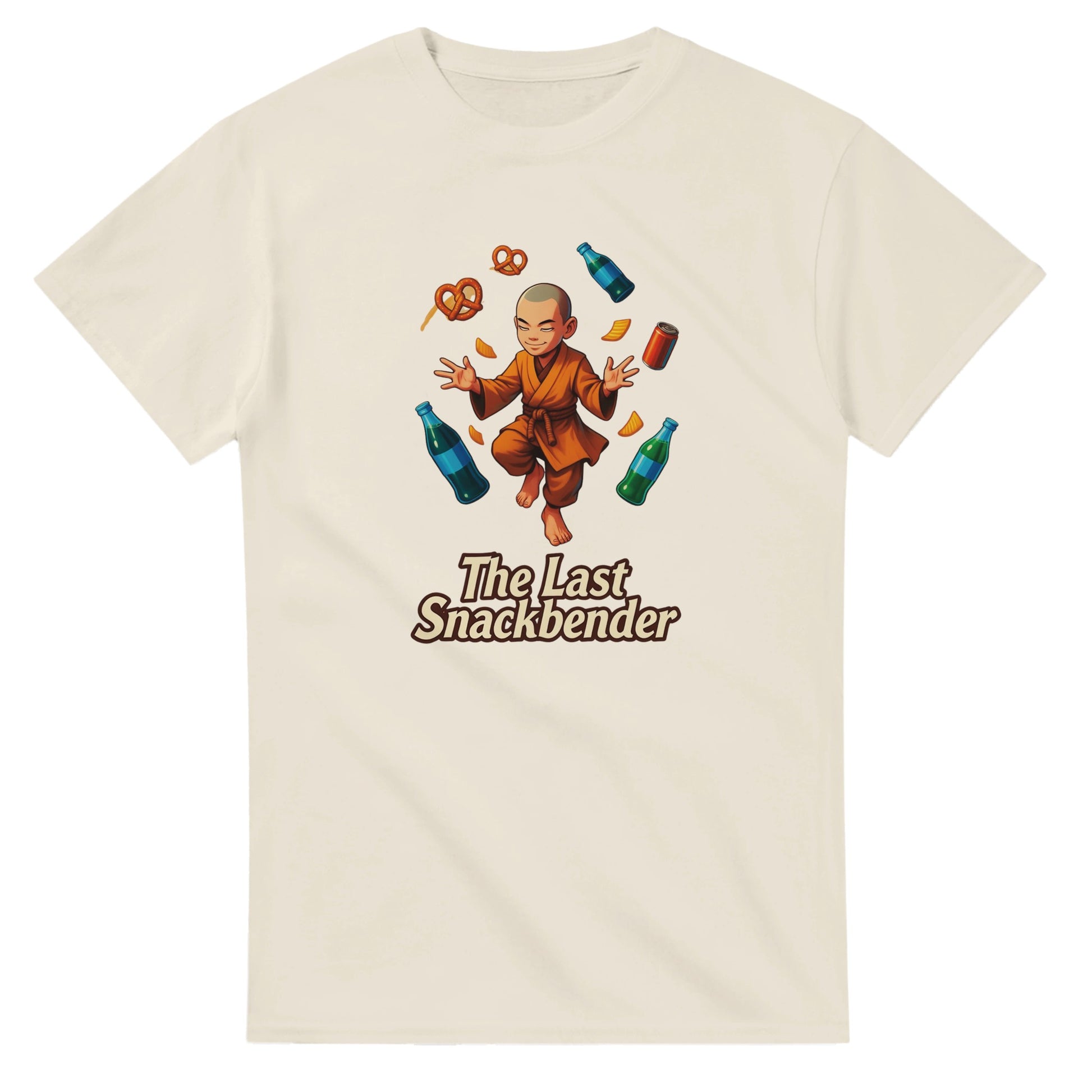 The Last Snackbender graphic design on a Heavyweight T-shirt