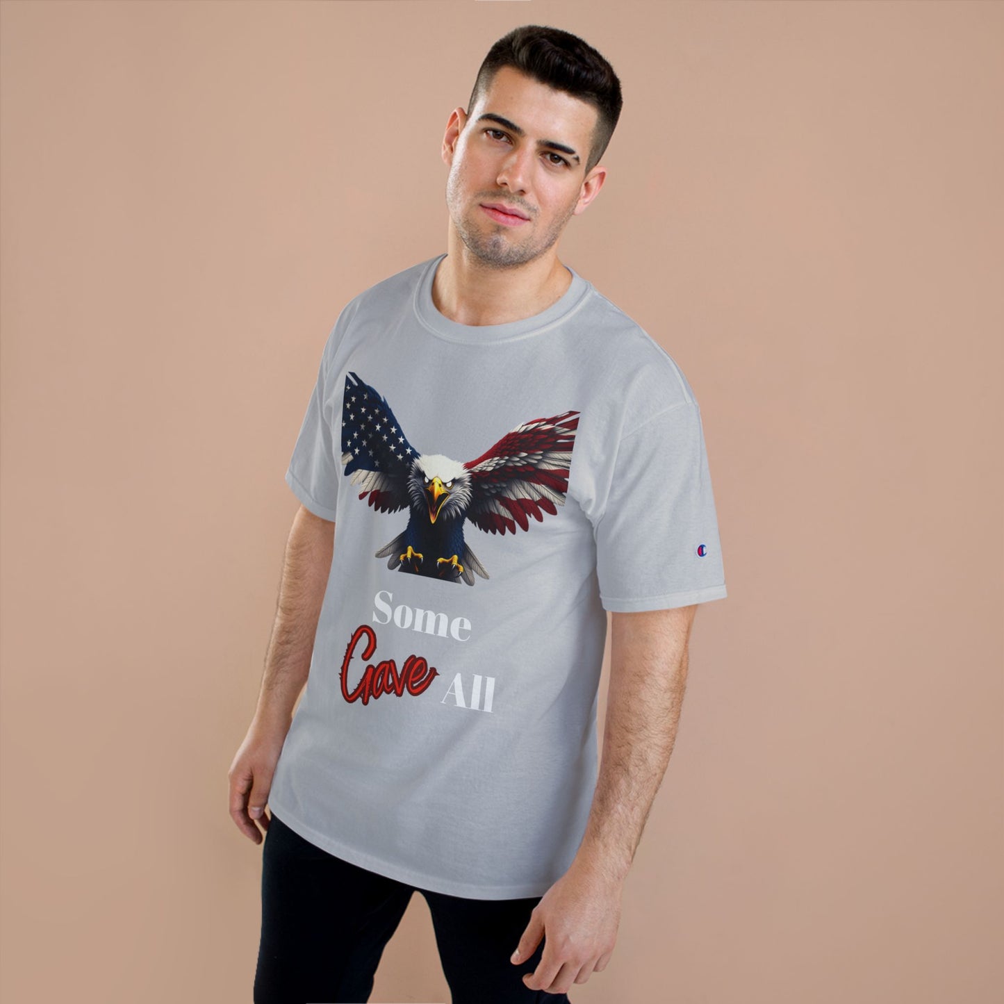 Some Gave All Patriotic Eagle on a Champion T-shirt