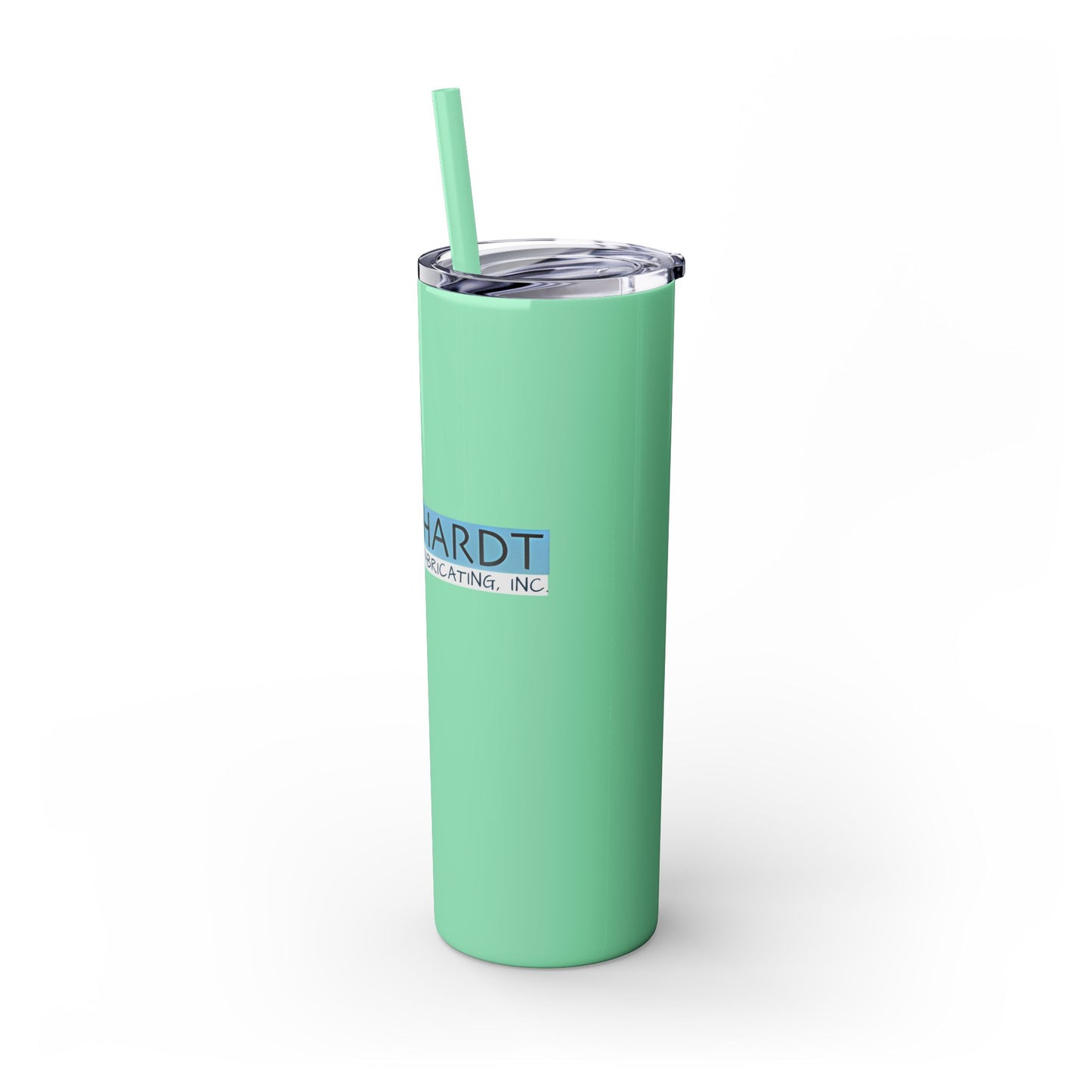 Burghardt Metal Fabricating, Inc., logo on a 20oz Skinny Tumbler