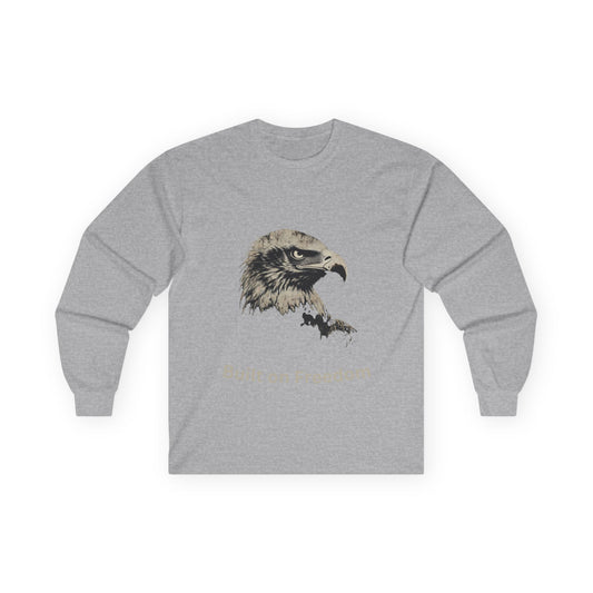 Built of Freedom text on a Long-Sleeve Tee