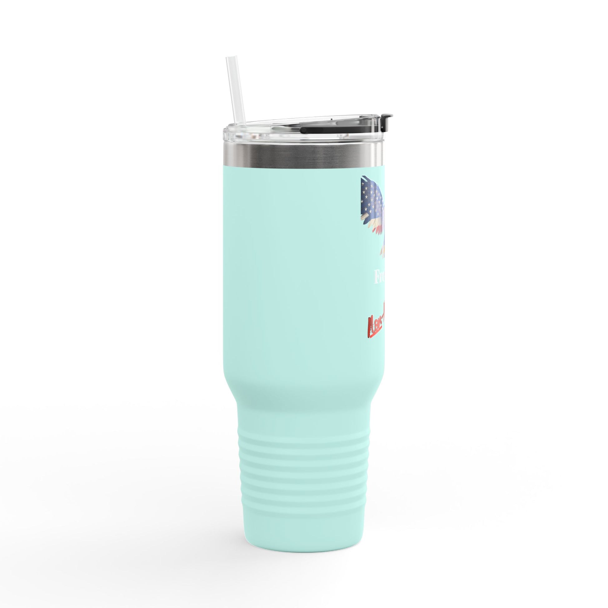 Freedom Non-Negotiable Patriotic Eagle on a 40oz tumbler