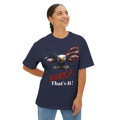 Merica. That's It Patriotic Eagle on a Premium Tee