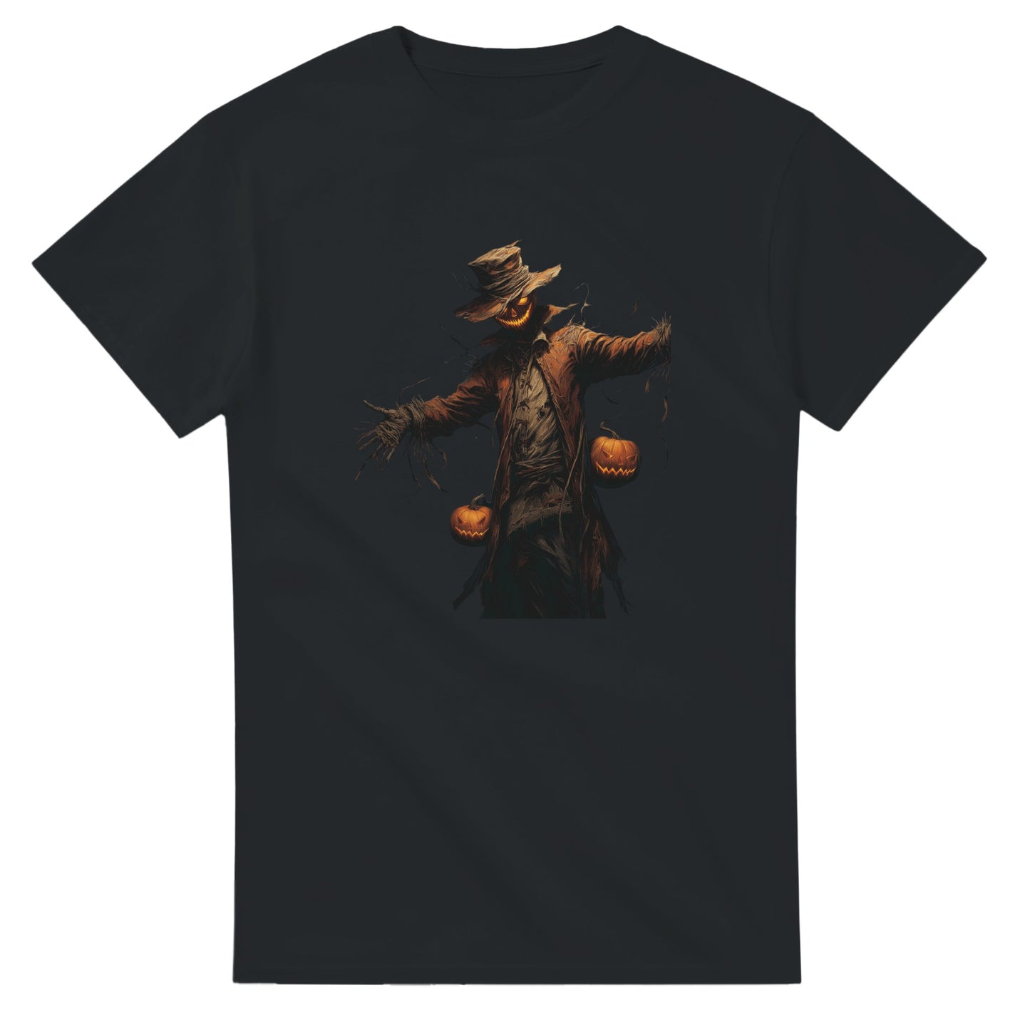 Ghoulish Glow Jack-O'-Lantern on a Heavyweight T-shirt
