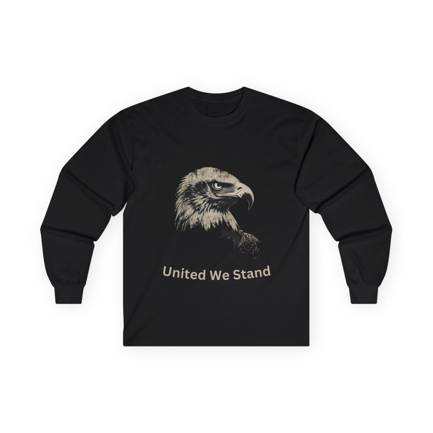 United We Stand text on a Long-Sleeve Tee
