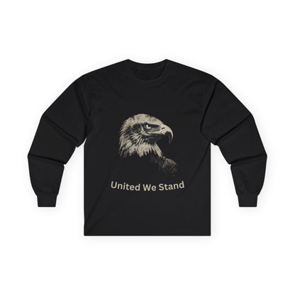 United We Stand text on a Long-Sleeve Tee