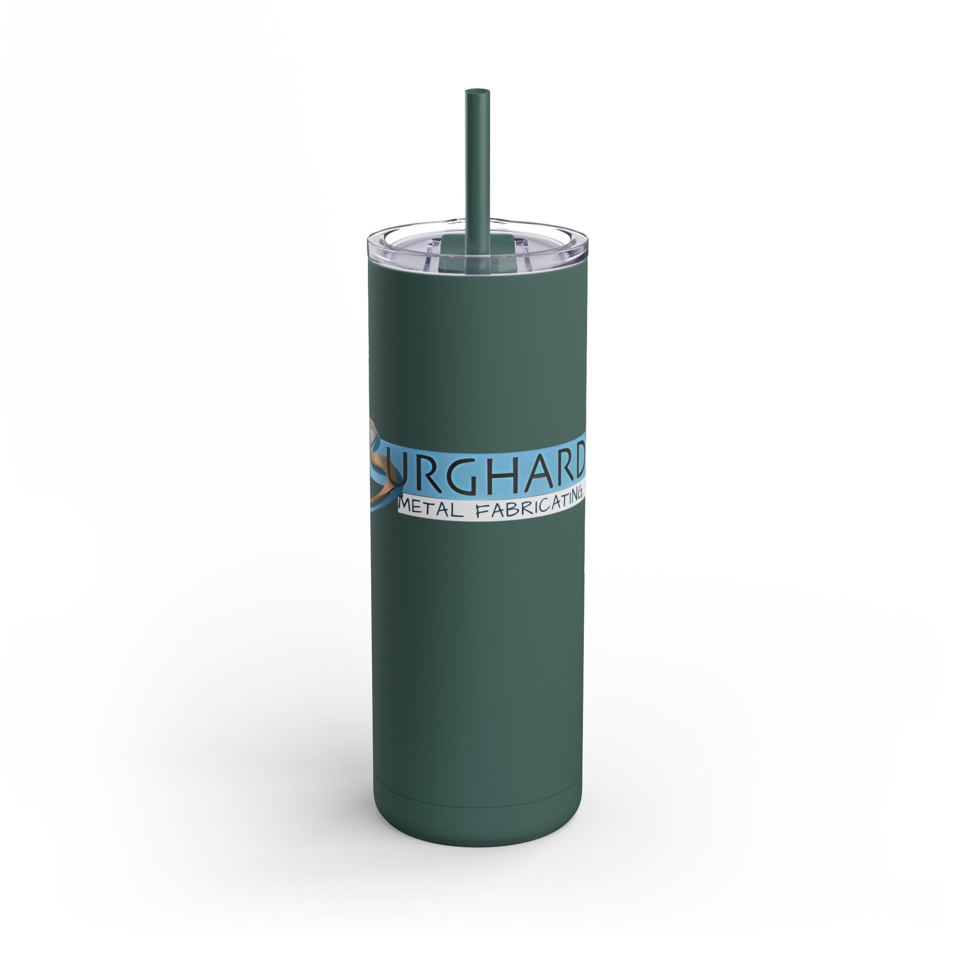 Burghardt Metal Fabricating, Inc., logo on a 20oz Insulated Skinny Tumbler