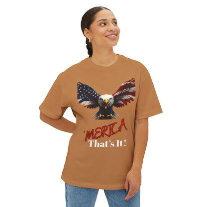 Merica. That's It Patriotic Eagle on a Premium Tee