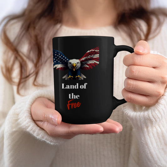 Land of the Free American Eagle Mug product