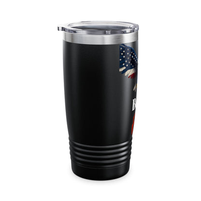 Born Free Patriotic Eagle on a 20oz Insulated Tumbler