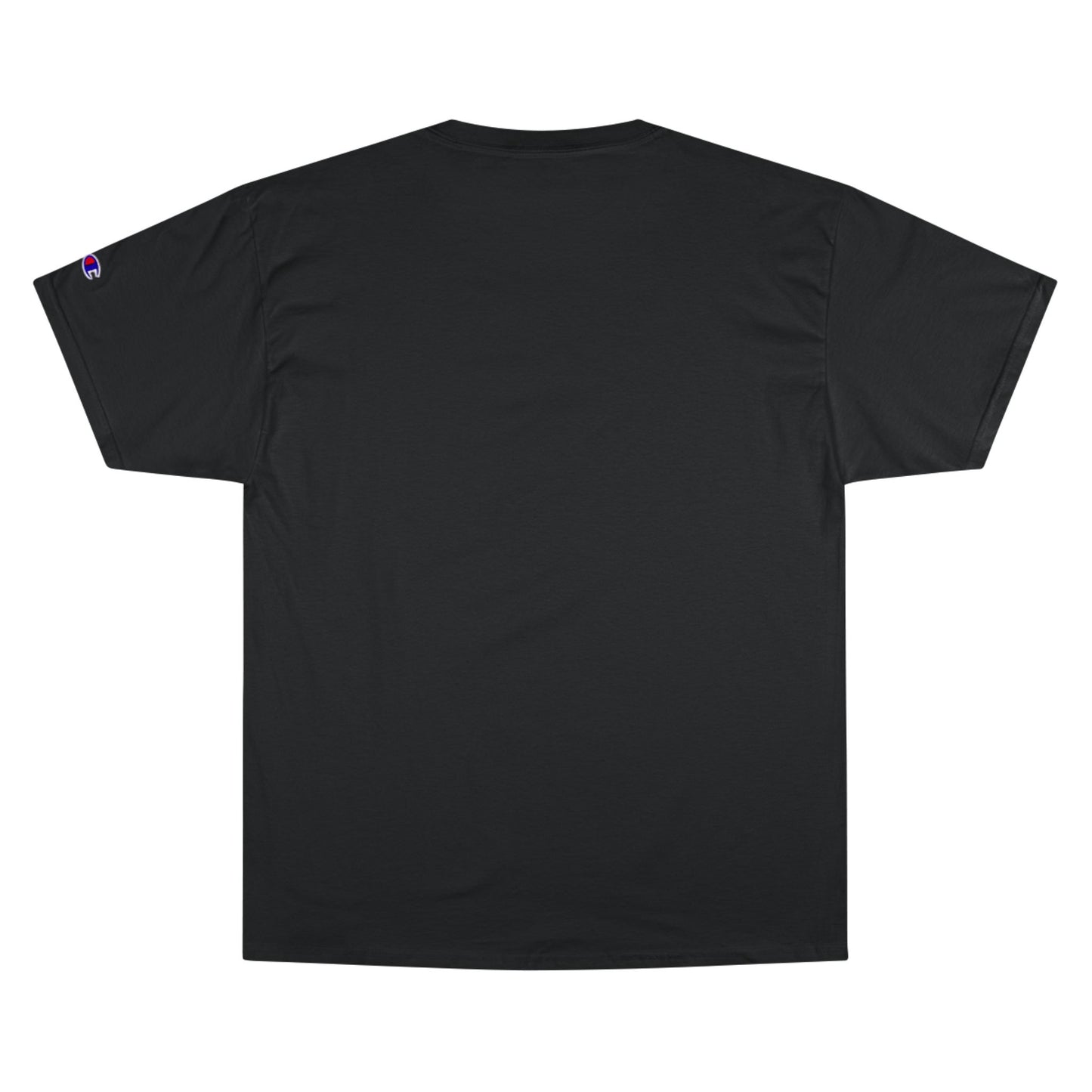 Strength in Liberty text above an eagle head on a Champion Tee