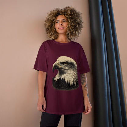 Cabeza de águila grabada – Camiseta Champion