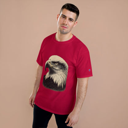 Cabeza de águila grabada – Camiseta Champion