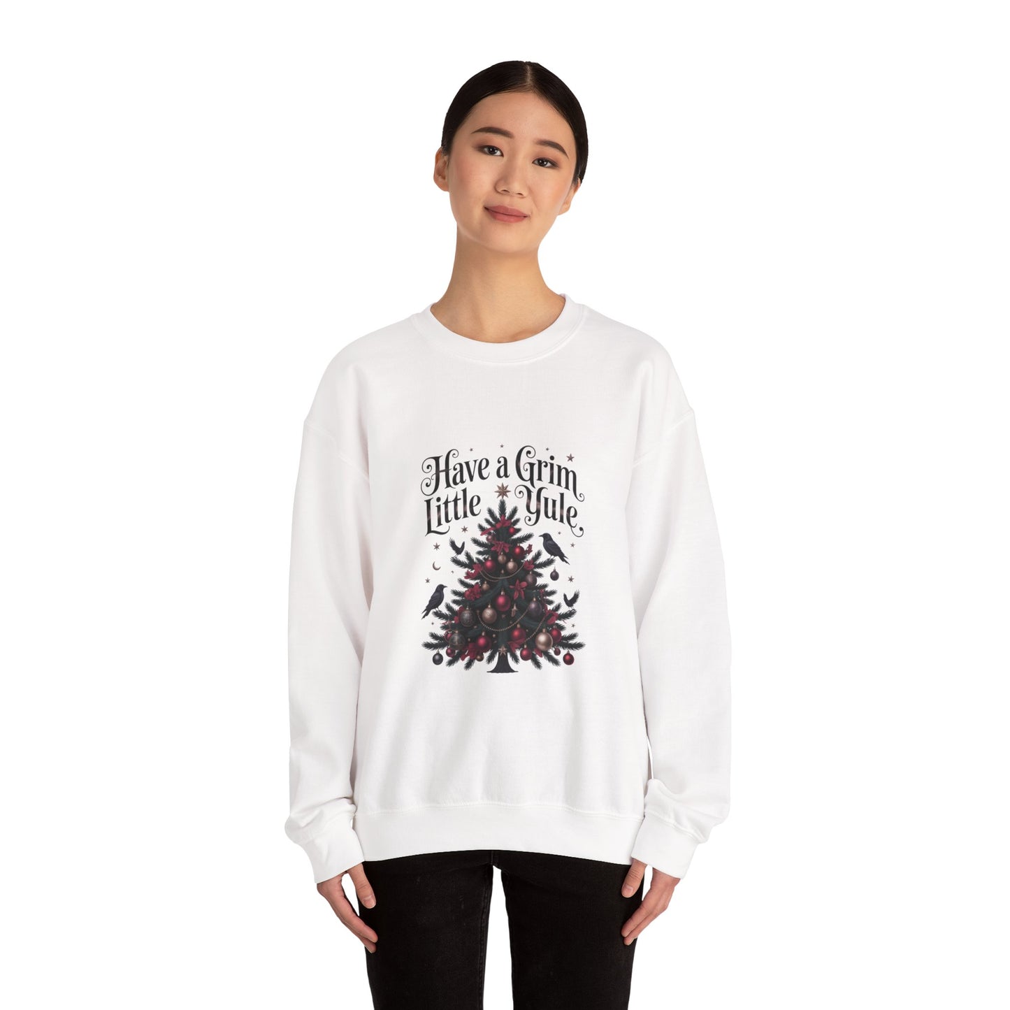 Have a Grim Little Yule on a Crewneck Sweatshirt
