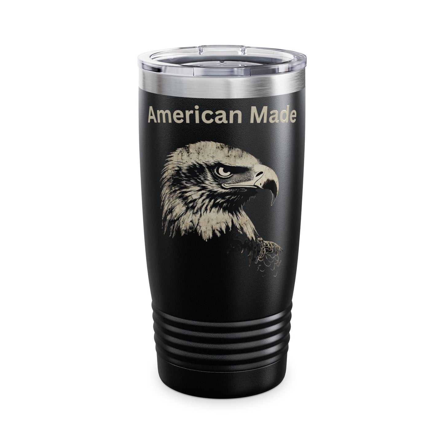 American Made text at the top of a 20oz Insulated Tumbler