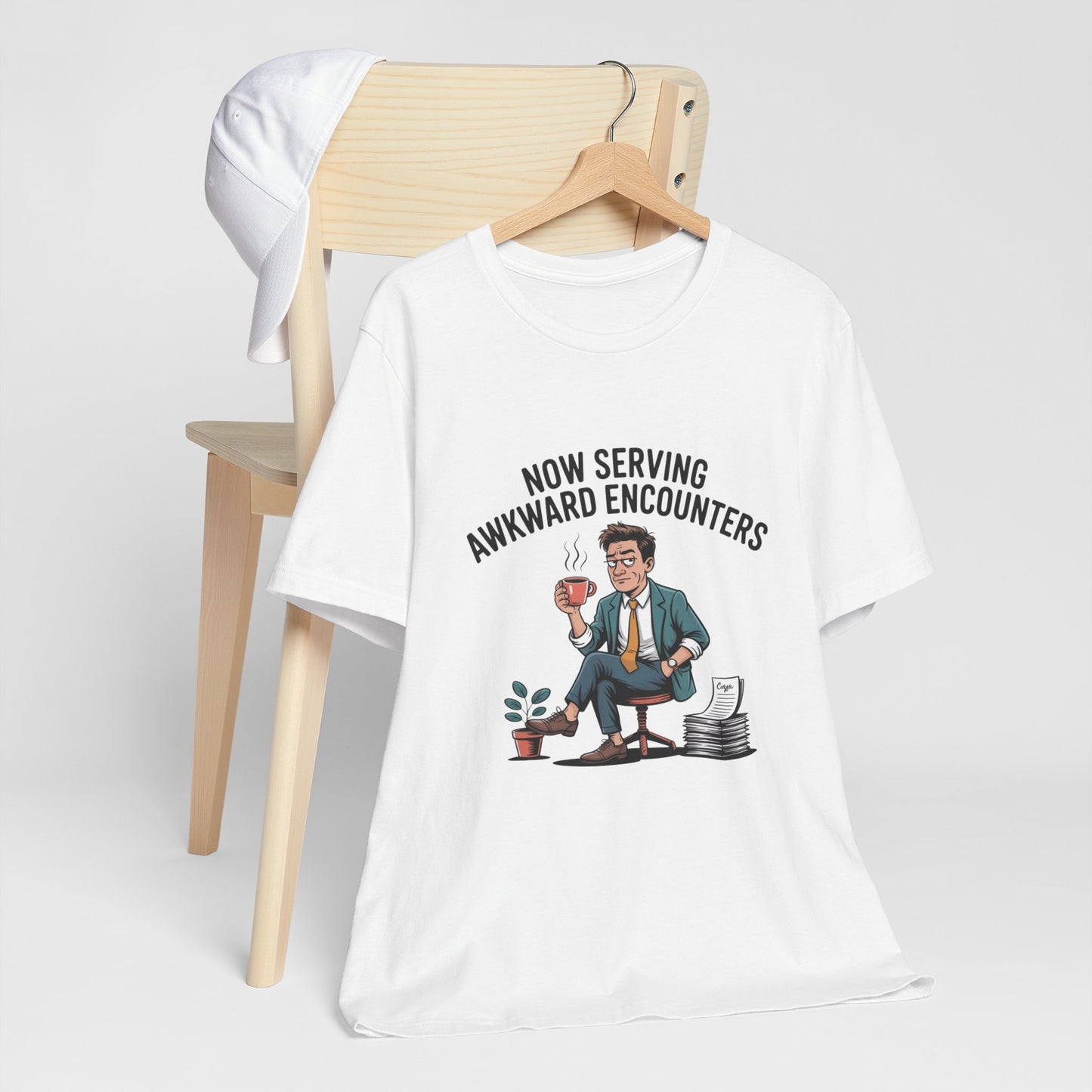 Now Serving Awkward Moments on a Jersey T-Shirt