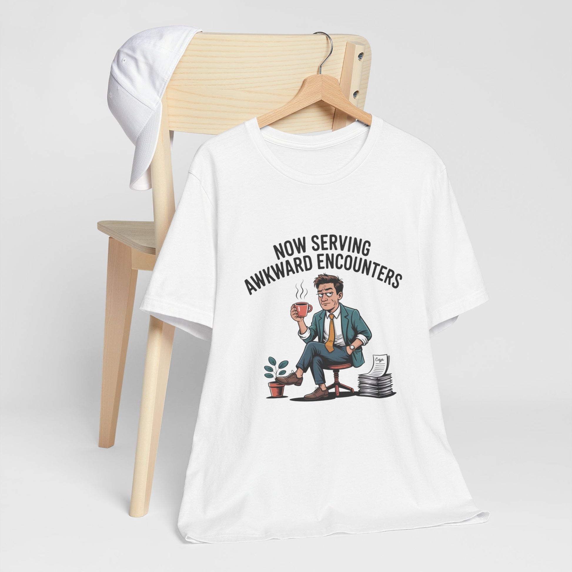 Now Serving Awkward Moments on a Jersey T-Shirt