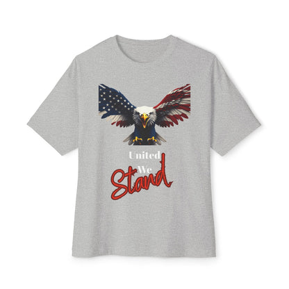United We Stand Patriotic Eagle on a Premium Tee