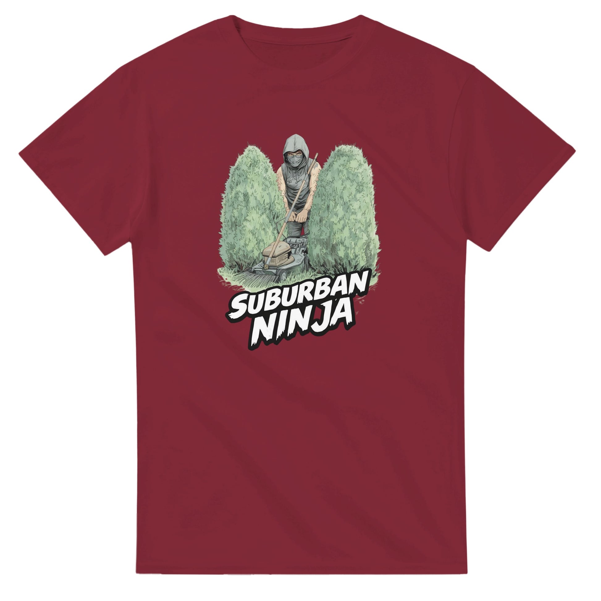Suburban Ninja graphic design on a Heavyweight T-shirt