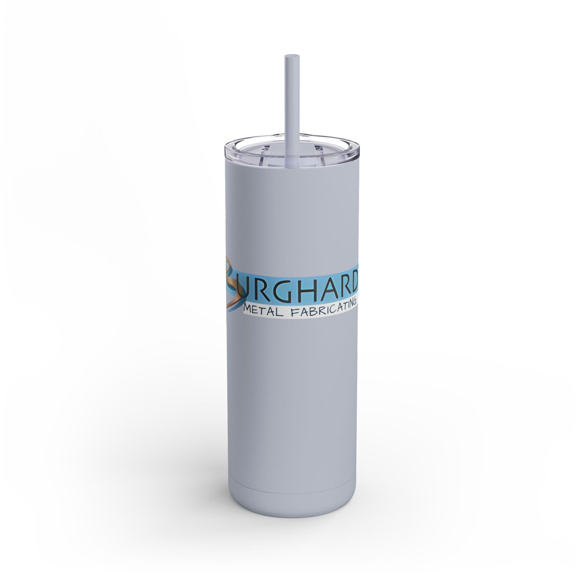 Burghardt Metal Fabricating, Inc., logo on a 20oz Insulated Skinny Tumbler