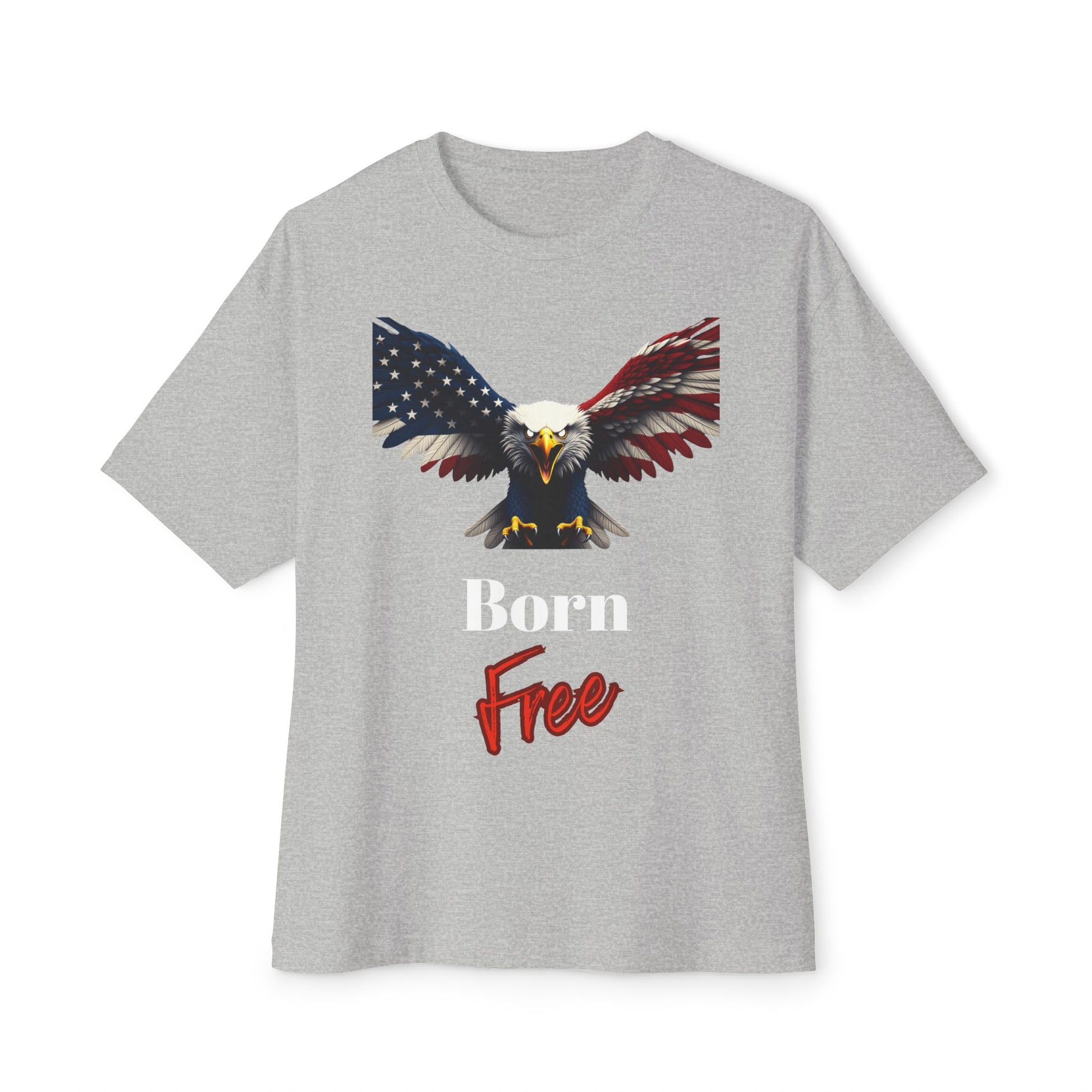 Born Free Patriotic Eagle on a Premium Tee