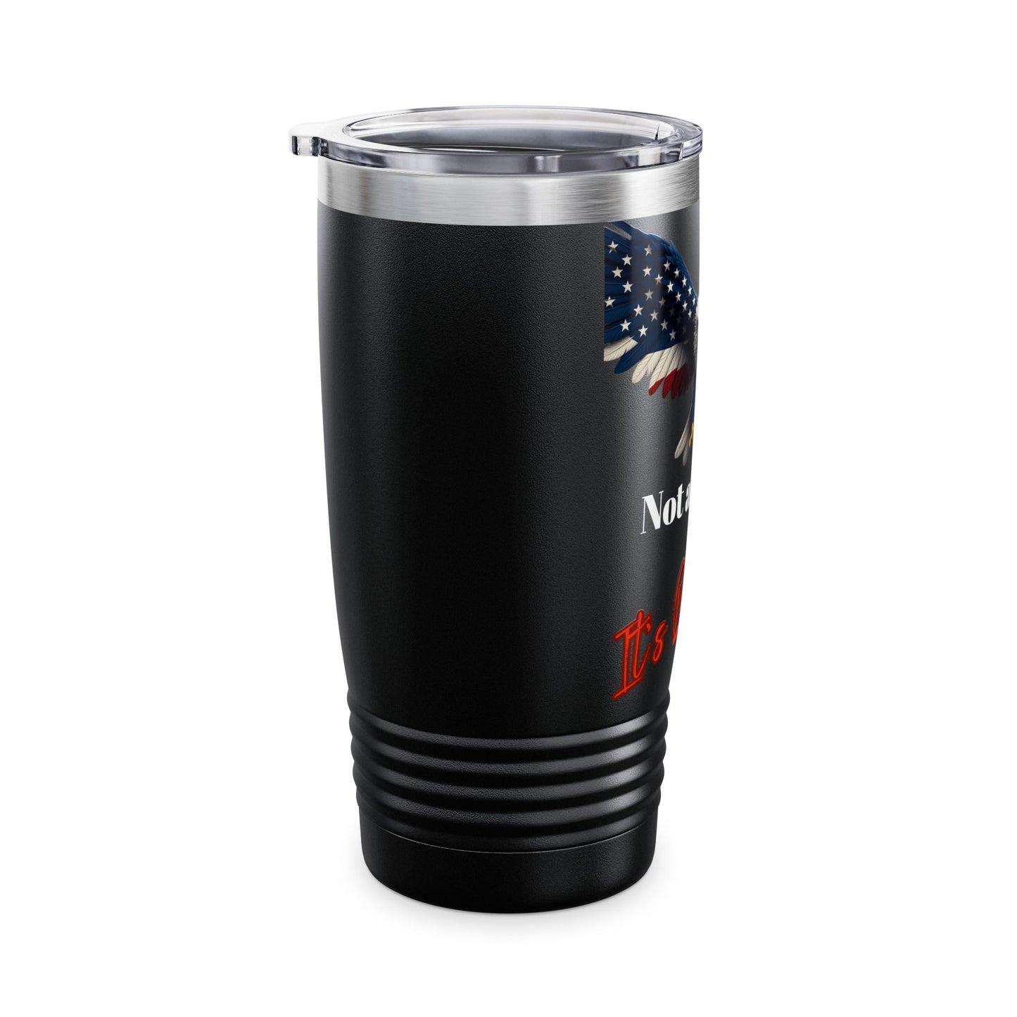 Not A Phase It's Permanent Patriotic Eagle on a 20oz Insulated Tumbler