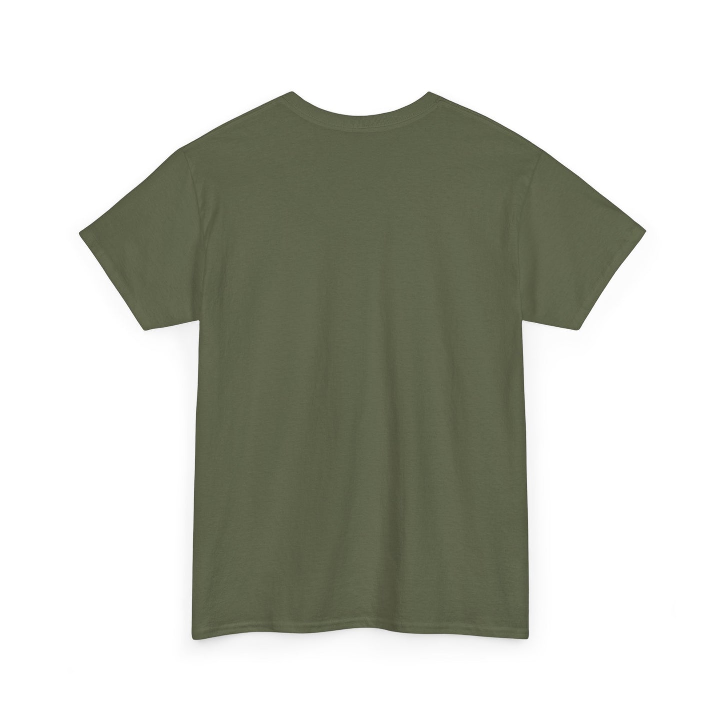 Engraved Eagle - Built for Strength - muted text on the bottom of a Heavyweight T-shirt
